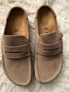 Birkenstock Naples Wrapped Suede Leather Clog Loafer Slip-On - Unisex Adults
